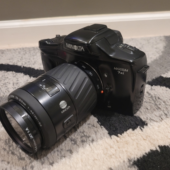 Minolta Maxxum 7xi Camera With minolta 3KY 1-AF 70-210 Beer Can Lens - Picture 14 of 16